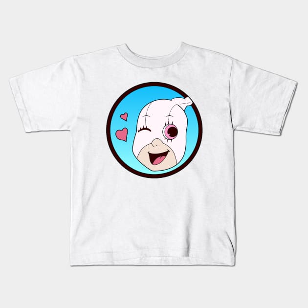 Gwenpool Old Fashioned Logo Kids T-Shirt by Avengedqrow